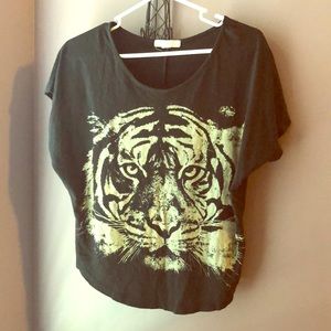 Black tiger shirt